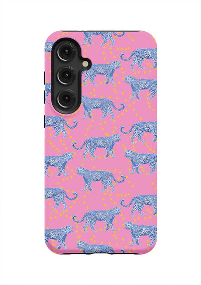 Cosmic Cheetah Samsung Phone Case Phone Case Pink / Galaxy S24 Plus / Tough Katie Kime