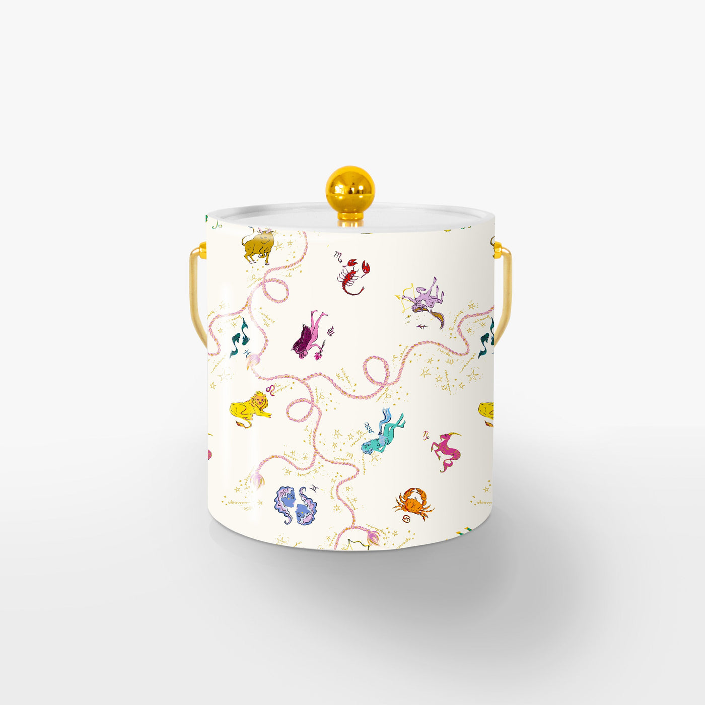 Curiosities Ice Bucket Ice Bucket Cream / Gold Katie Kime