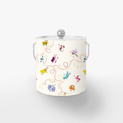 Curiosities Ice Bucket Ice Bucket Cream / Silver Katie Kime