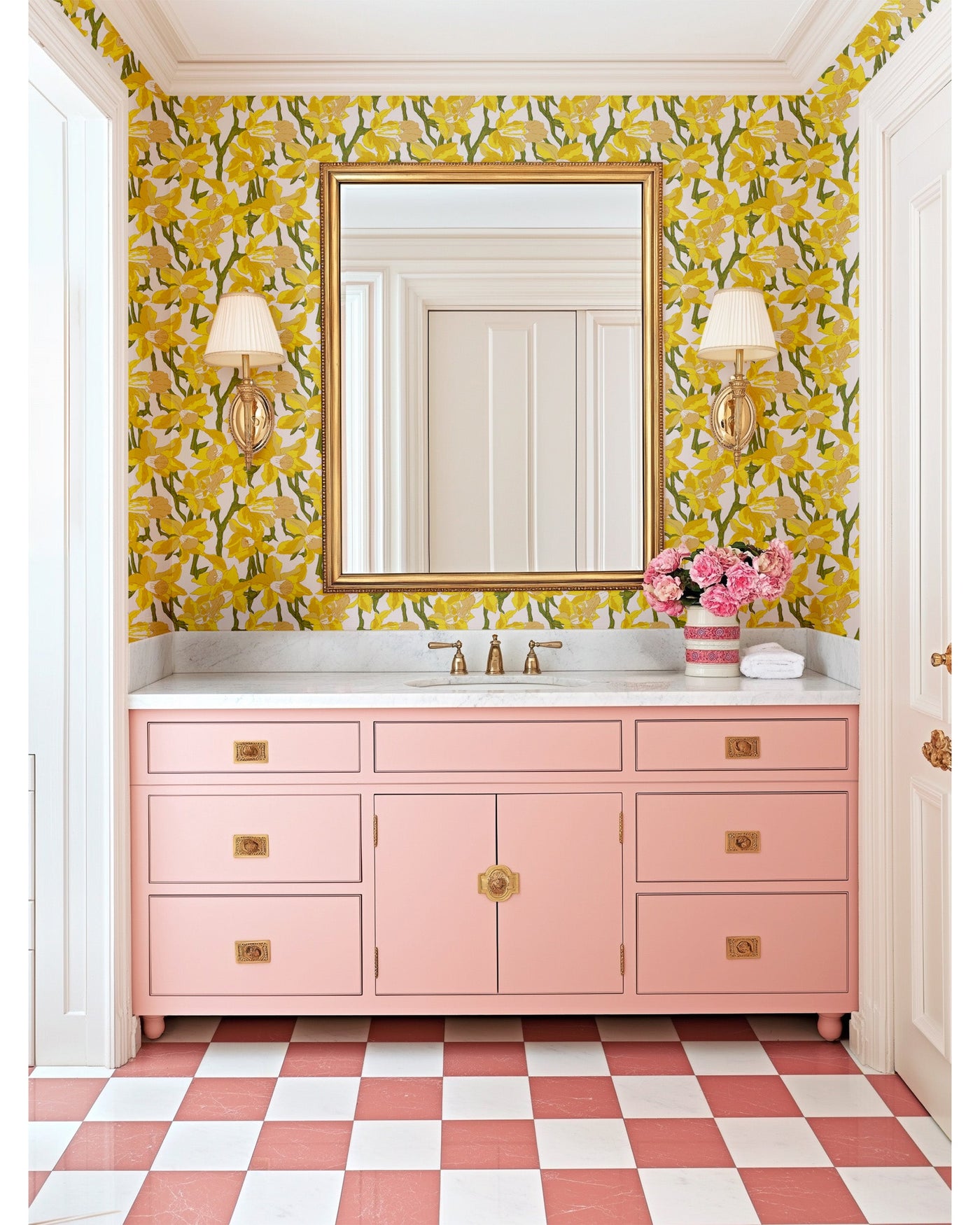 Daffodils Traditional Wallpaper Wallpaper Katie Kime