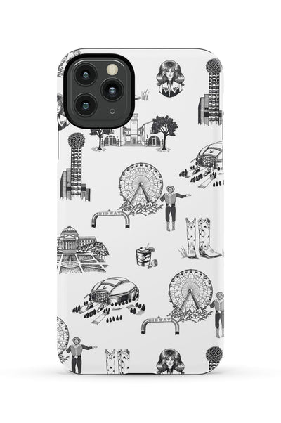 Dallas Toile iPhone Case Phone Case Black / iPhone 11 Pro Max / Tough Katie Kime