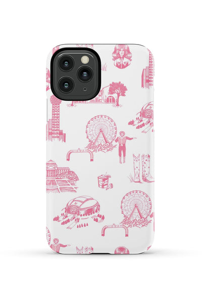 Dallas Toile iPhone Case Phone Case Pink / iPhone 11 Pro / Tough Katie Kime