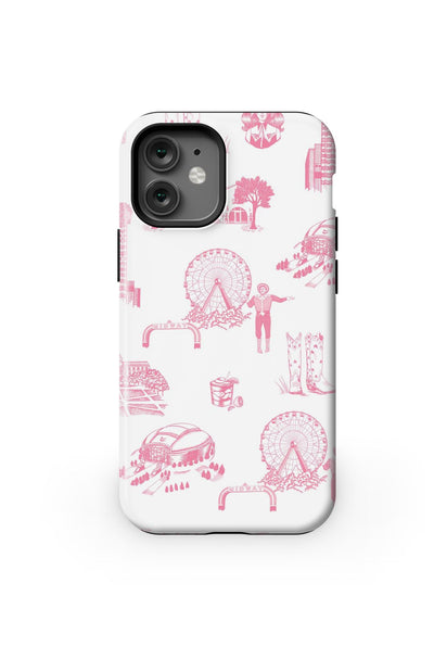 Dallas Toile iPhone Case Phone Case Pink / iPhone 12 Mini / Tough Katie Kime