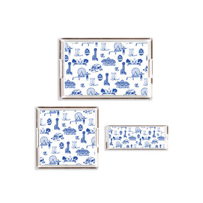 Dallas Toile Lucite Tray Lucite Trays Katie Kime