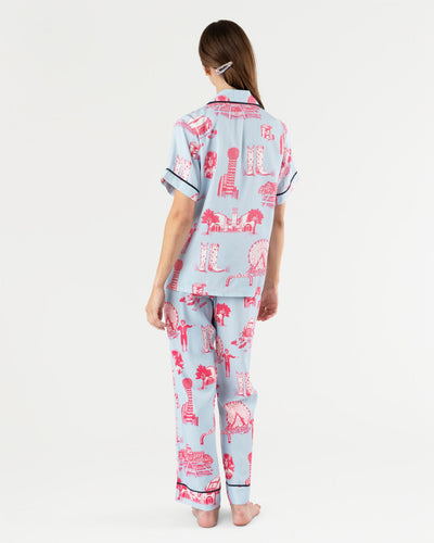 Dallas Toile Pajama Pants Set Pajama Set Katie Kime