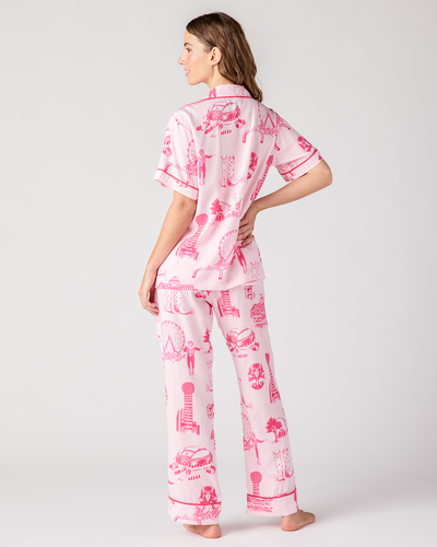 Dallas Toile Pajama Pants Set Pajama Set Katie Kime