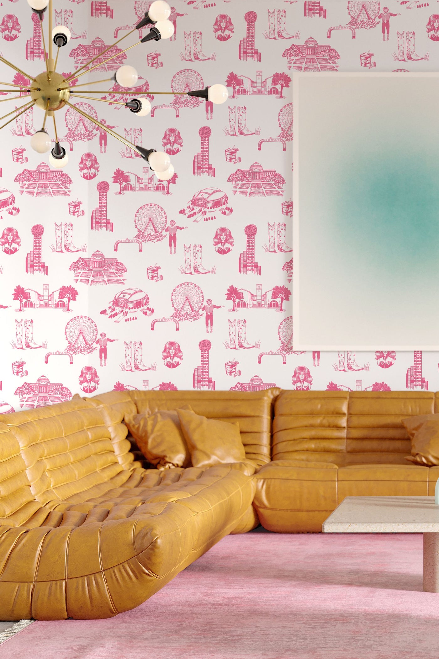 Dallas Toile Peel & Stick Wallpaper Peel & Stick Wallpaper Katie Kime