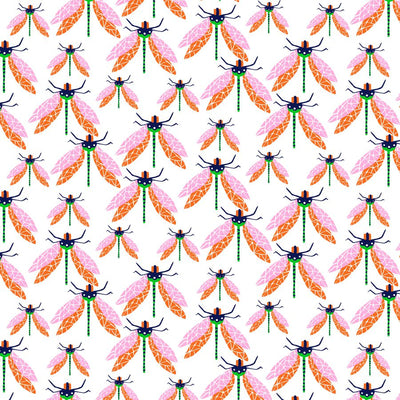 Dragonfly Traditional Wallpaper Wallpaper Multi / Double Roll Katie Kime