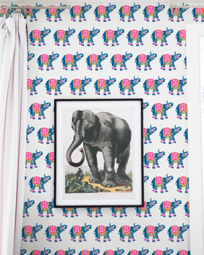 Elephants March Traditional Wallpaper Wallpaper Katie Kime