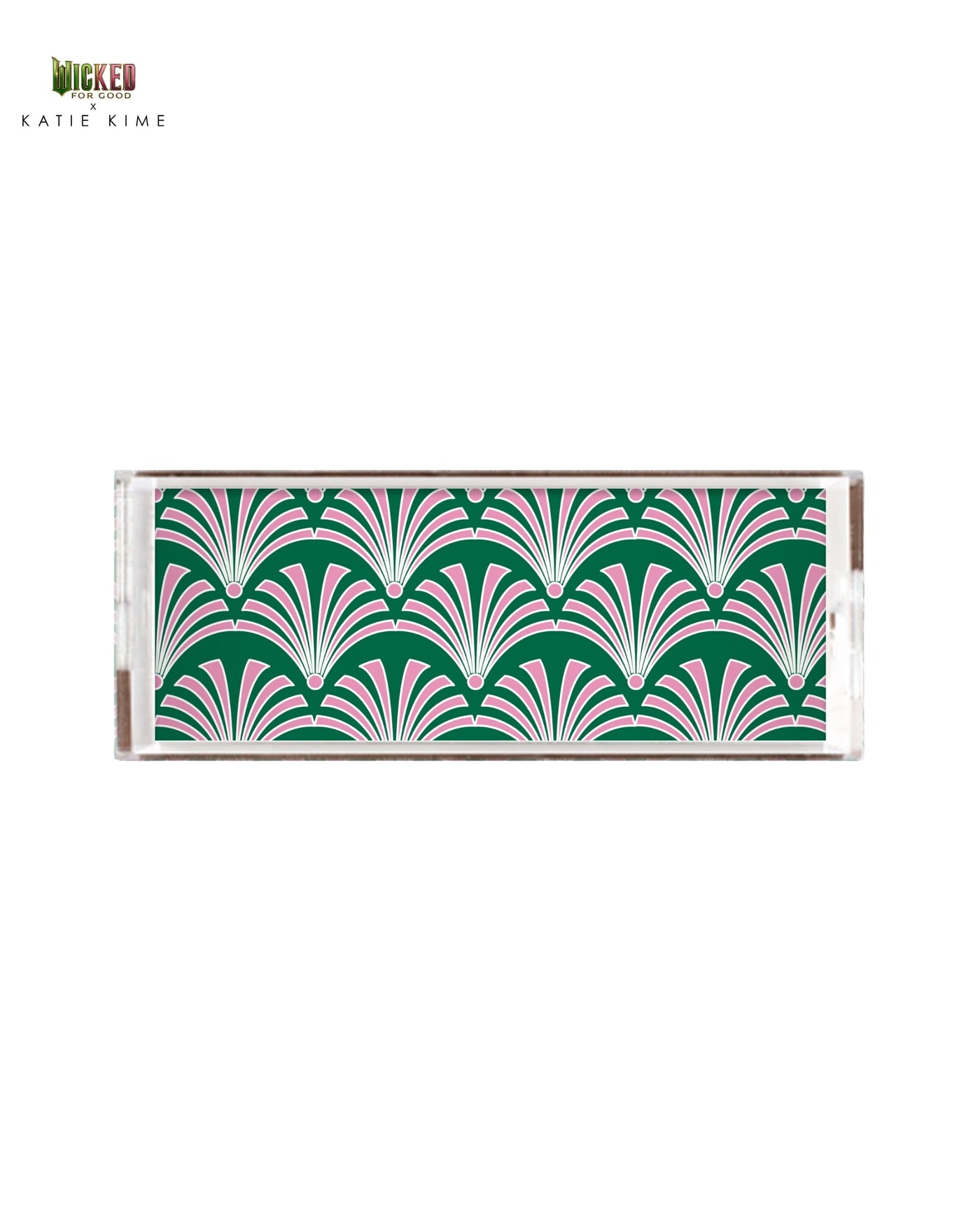 Emerald Deco Lucite Tray Lucite Trays Green / 11x4 Katie Kime