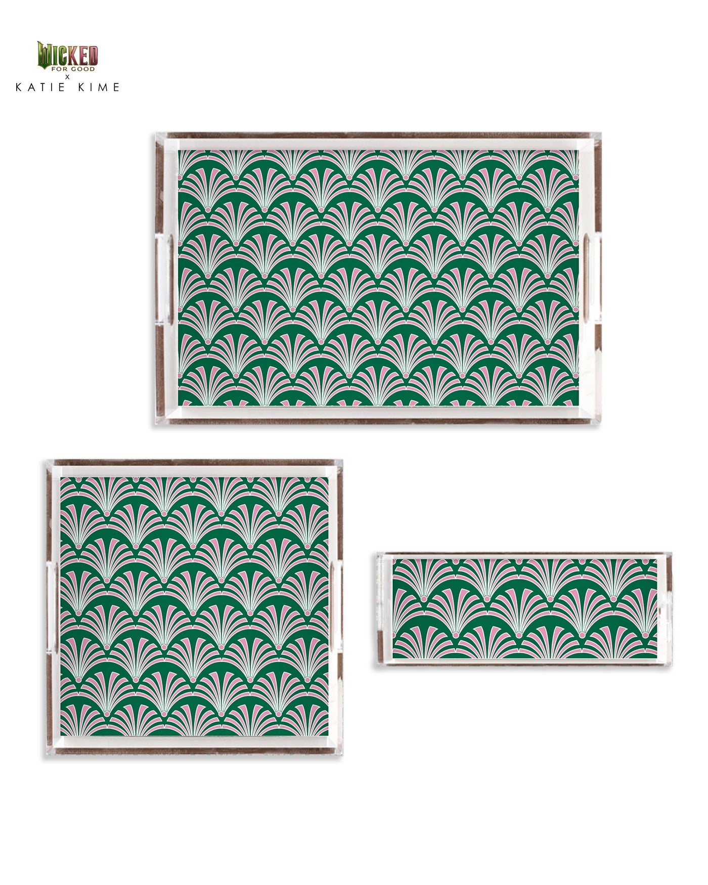 Emerald Deco Lucite Tray Lucite Trays Katie Kime