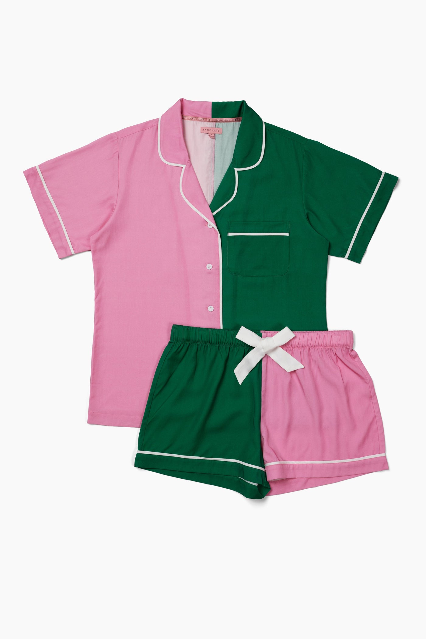Enchanted Colorblock Pajama Shorts Set Pajama Set Katie Kime