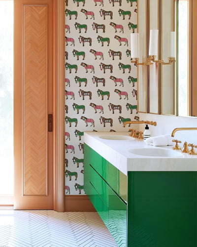 Equestrian Elegance Traditional Wallpaper Wallpaper Katie Kime
