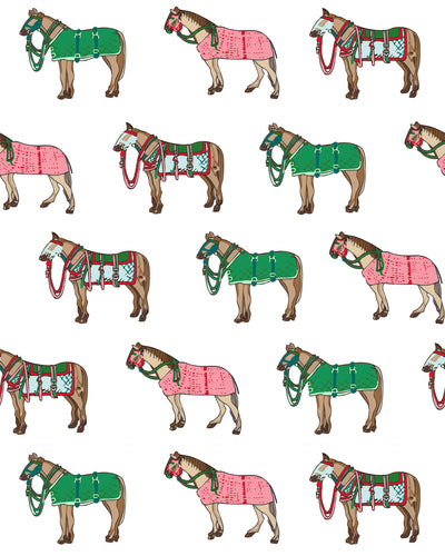 Equestrian Elegance Traditional Wallpaper Wallpaper Multi / Double Roll Katie Kime