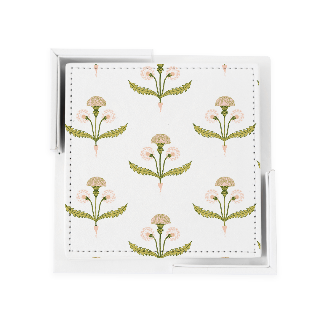 Fine and Dandy Coaster Set Coaster Set Peach Katie Kime