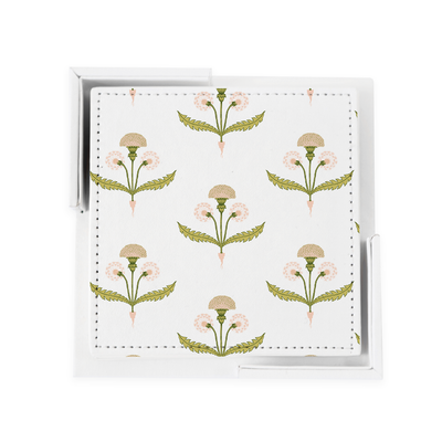 Fine and Dandy Coaster Set Coaster Set Peach Katie Kime