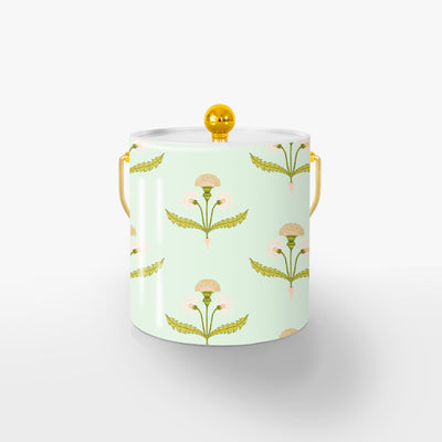 Fine and Dandy Ice Bucket Ice Bucket Mint / Gold Katie Kime