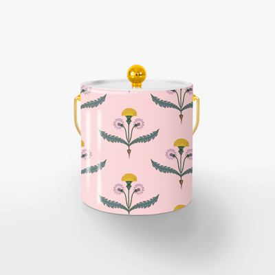 Fine and Dandy Ice Bucket Ice Bucket Pink / Gold Katie Kime