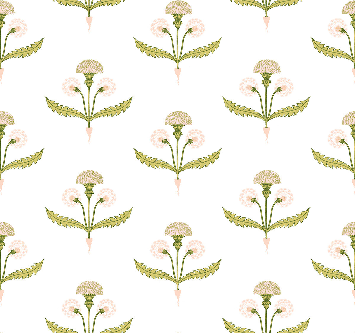 Fine and Dandy Peel & Stick Wallpaper Peel & Stick Wallpaper Peach / 24" x 144" Katie Kime