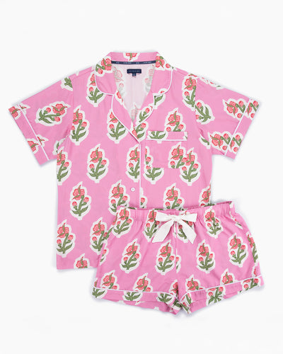 Floret Pajama Shorts Set Pajama Set Katie Kime