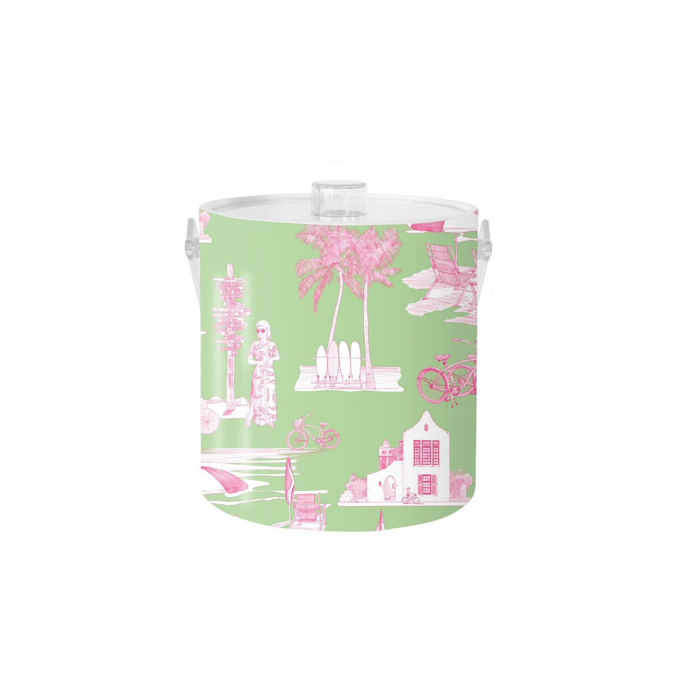 Florida Toile Ice Bucket Ice Bucket Katie Kime