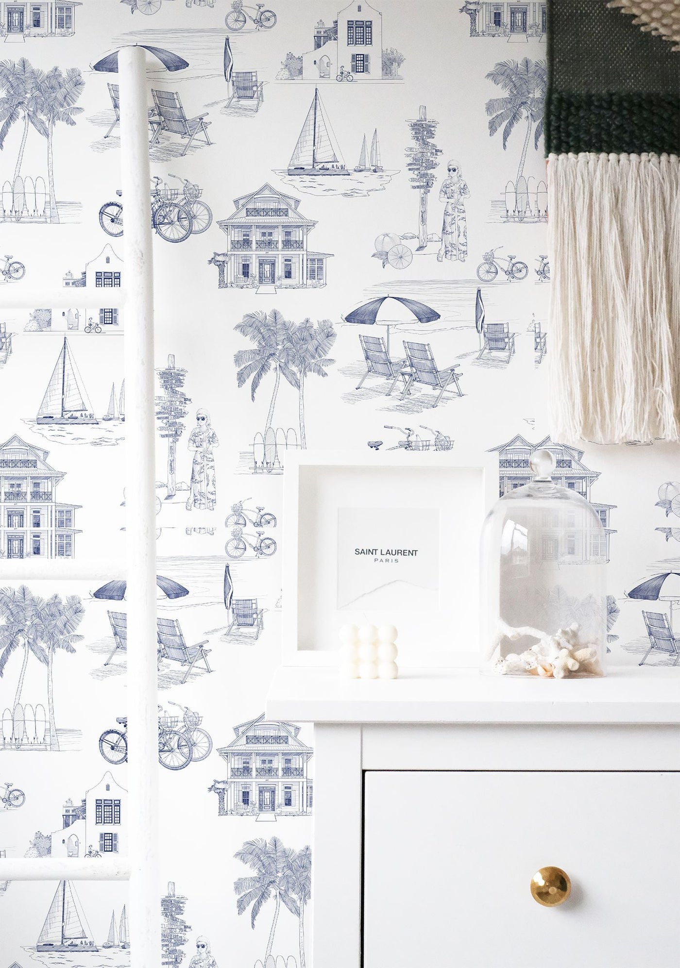 Florida Toile Peel & Stick Wallpaper Peel & Stick Wallpaper Katie Kime