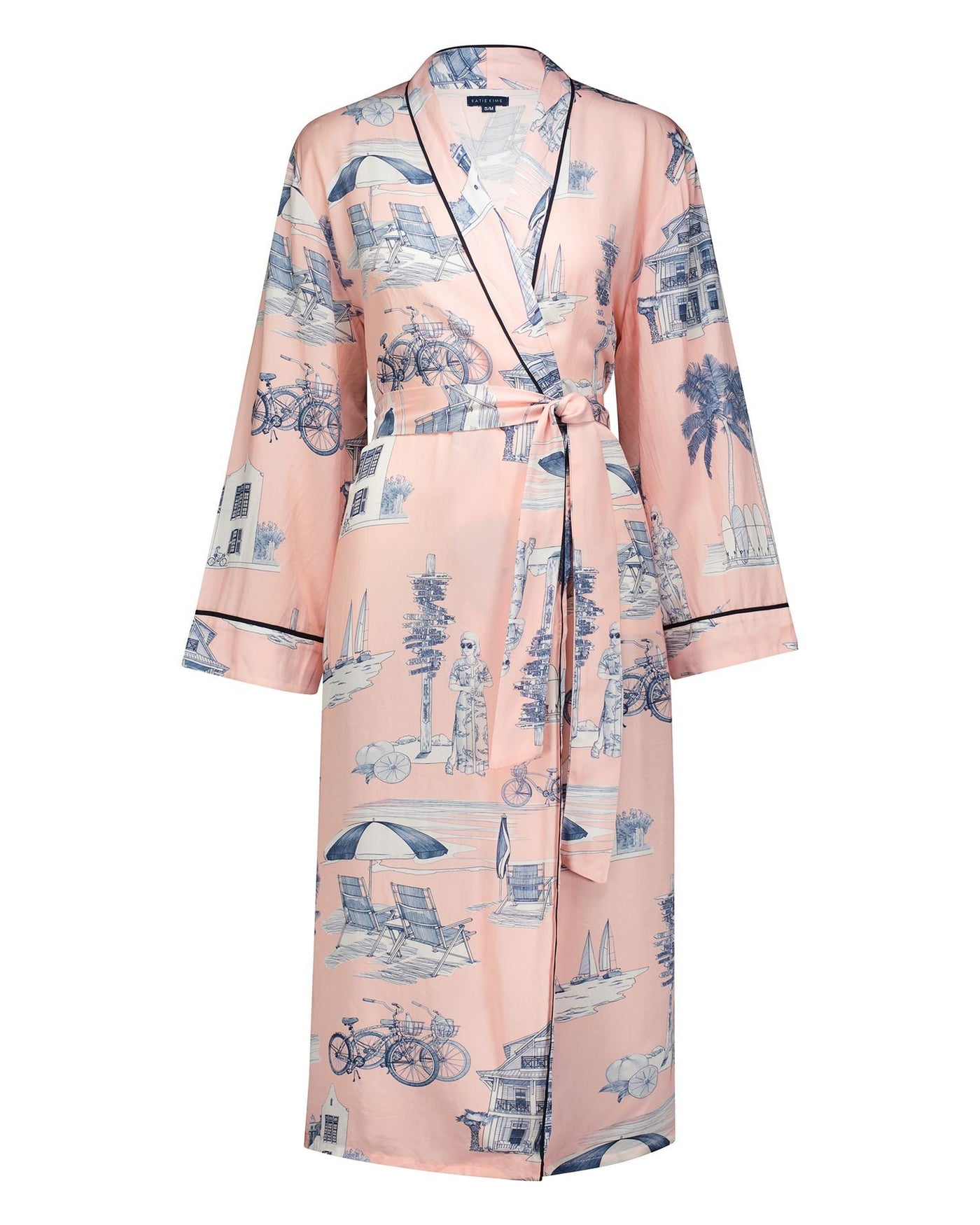 Florida Toile Robe Robe Katie Kime