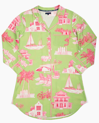 Florida Toile Sleep Shirt Sleep Shirt Katie Kime