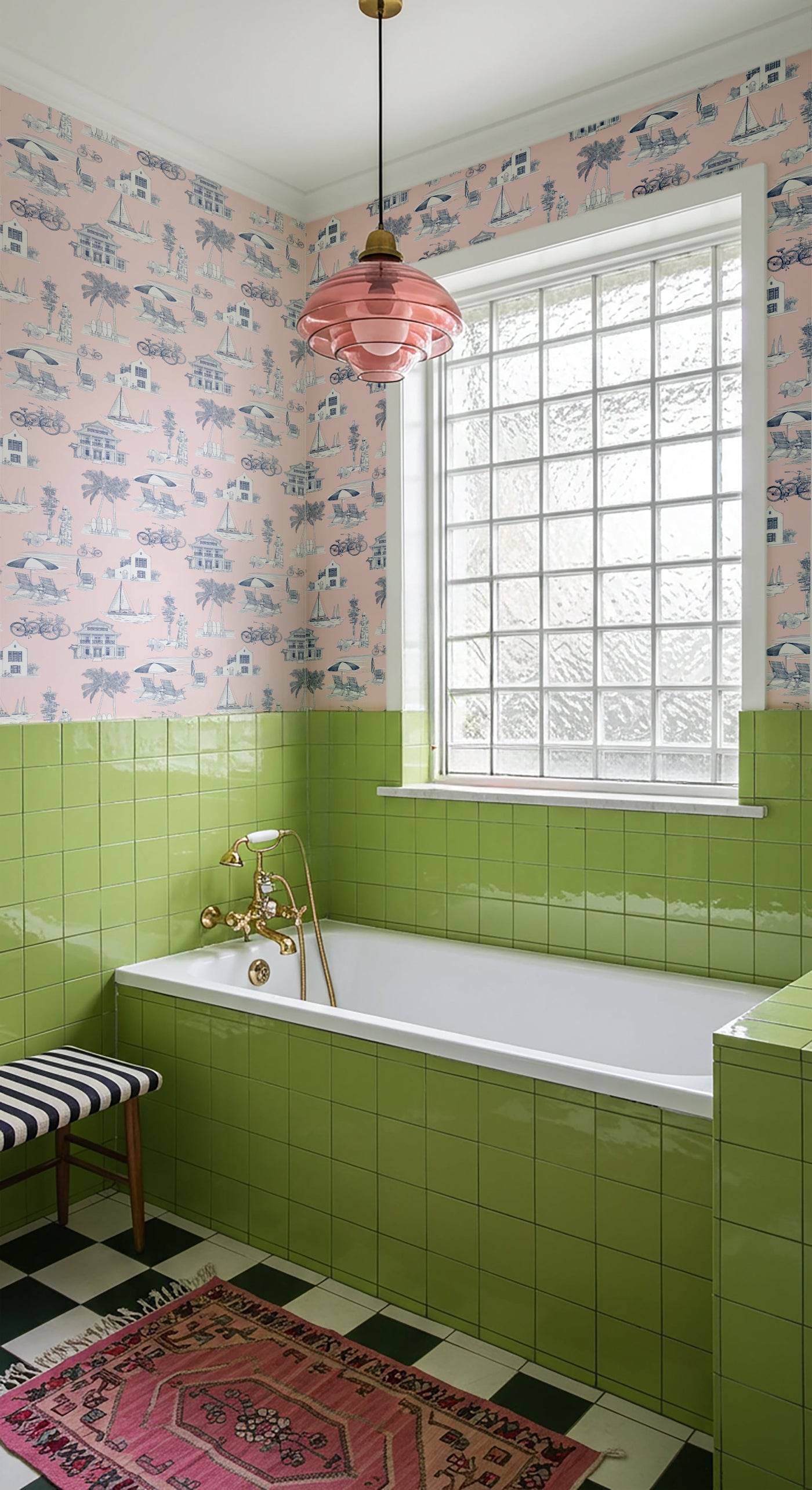 Florida Toile Traditional Wallpaper Wallpaper Katie Kime