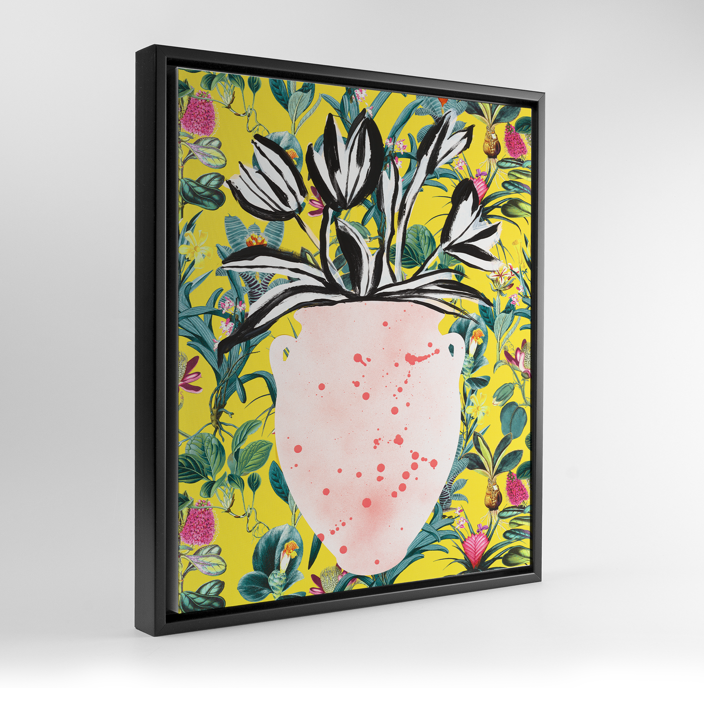 Flower Market Art Print Gallery Print Canvas / 11x14 / Black Frame Katie Kime