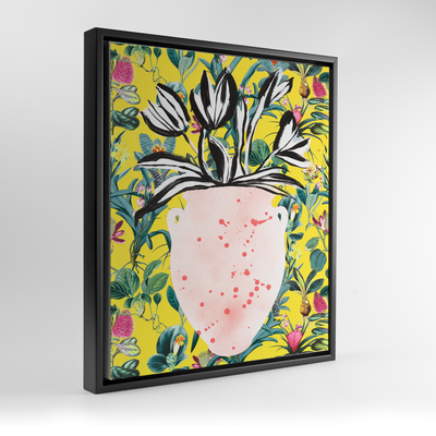 Gallery Print Canvas / 11x14 / Black Frame Flower Market Art Print Katie Kime