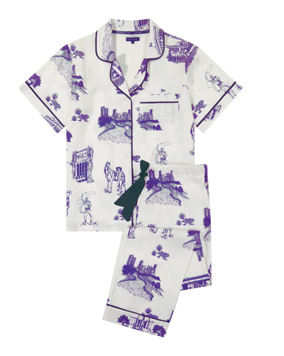 Fort Worth Toile Pajama Pants Set Pajama Set Katie Kime