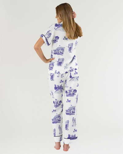 Fort Worth Toile Pajama Pants Set Pajama Set Katie Kime