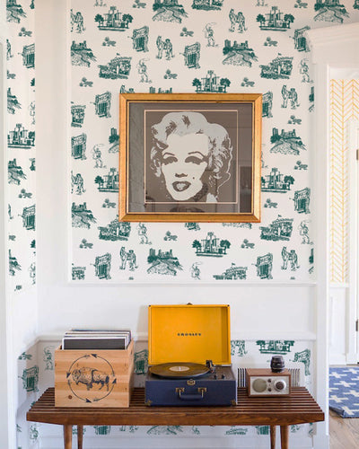 Fort Worth Toile Traditional Wallpaper Wallpaper Katie Kime