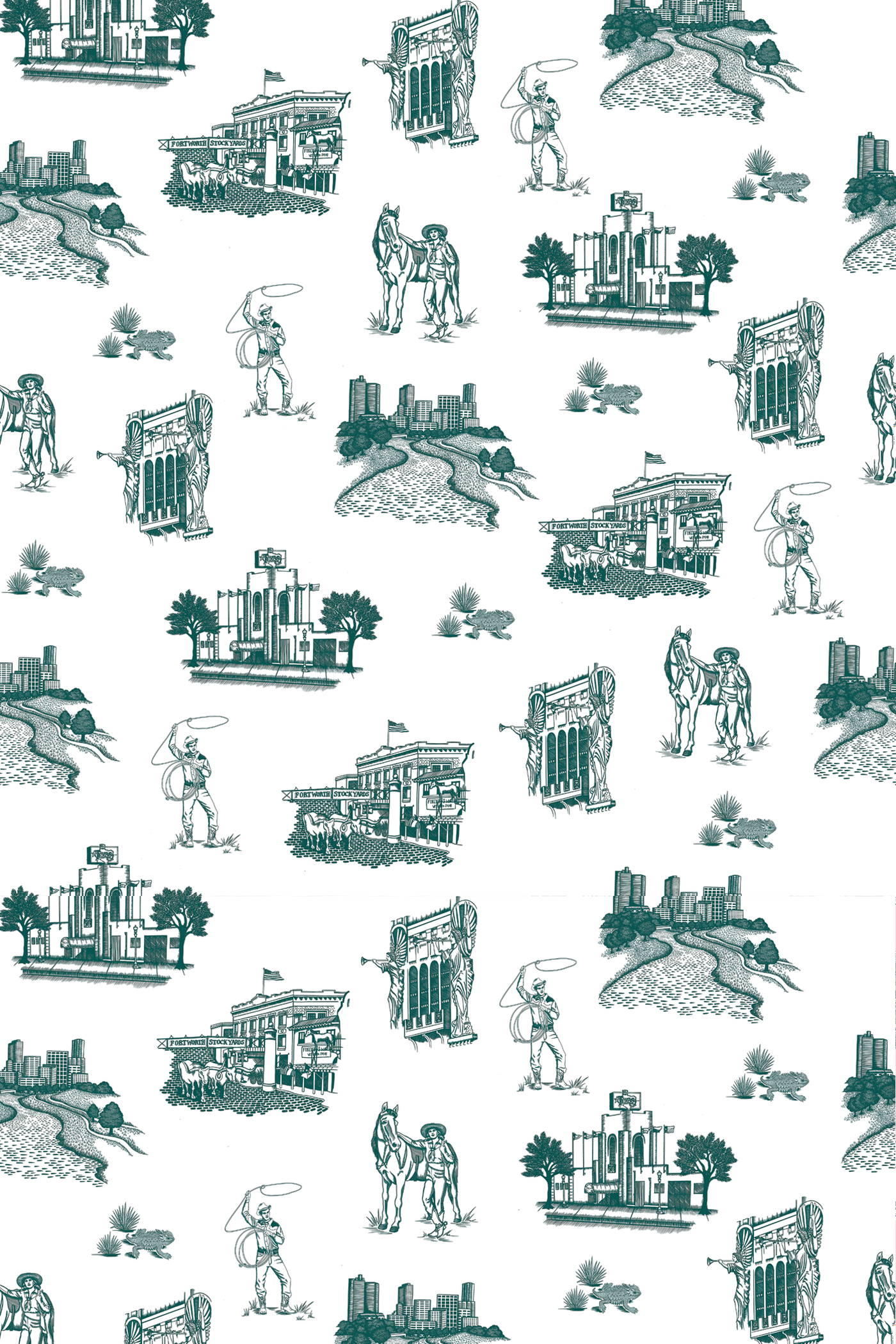 Wallpaper Fort Worth Toile Traditional Wallpaper Katie Kime