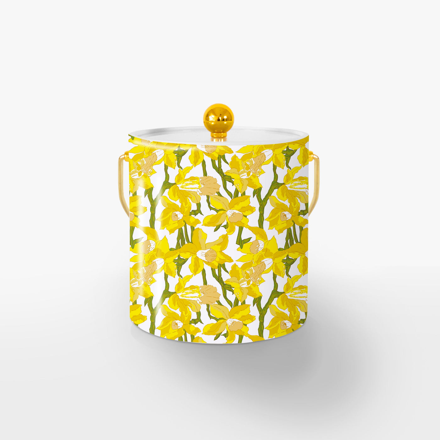 Garden Party Ice Bucket Ice Bucket Yellow / Gold Katie Kime