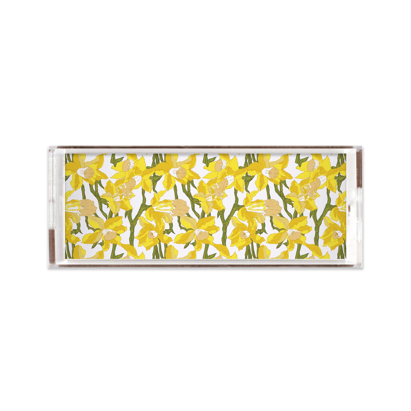 Garden Party Lucite Tray Lucite Trays Yellow / 11x4 Katie Kime
