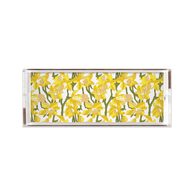 Garden Party Lucite Tray Lucite Trays Yellow / 11x4 Katie Kime