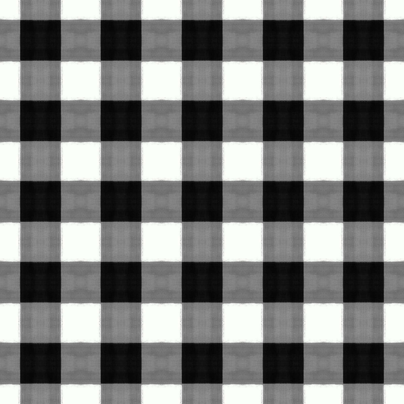 Gingham Peel & Stick Wallpaper Peel & Stick Wallpaper Black / Large Scale / 24" x 144" Katie Kime