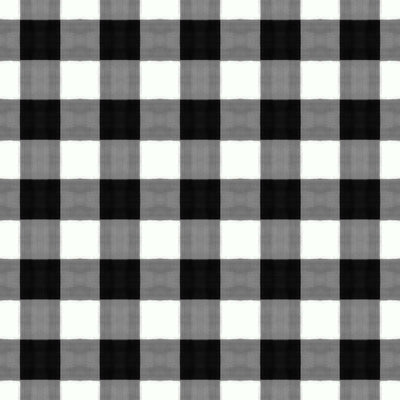 Gingham Peel & Stick Wallpaper Peel & Stick Wallpaper Black / Large Scale / 24" x 144" Katie Kime