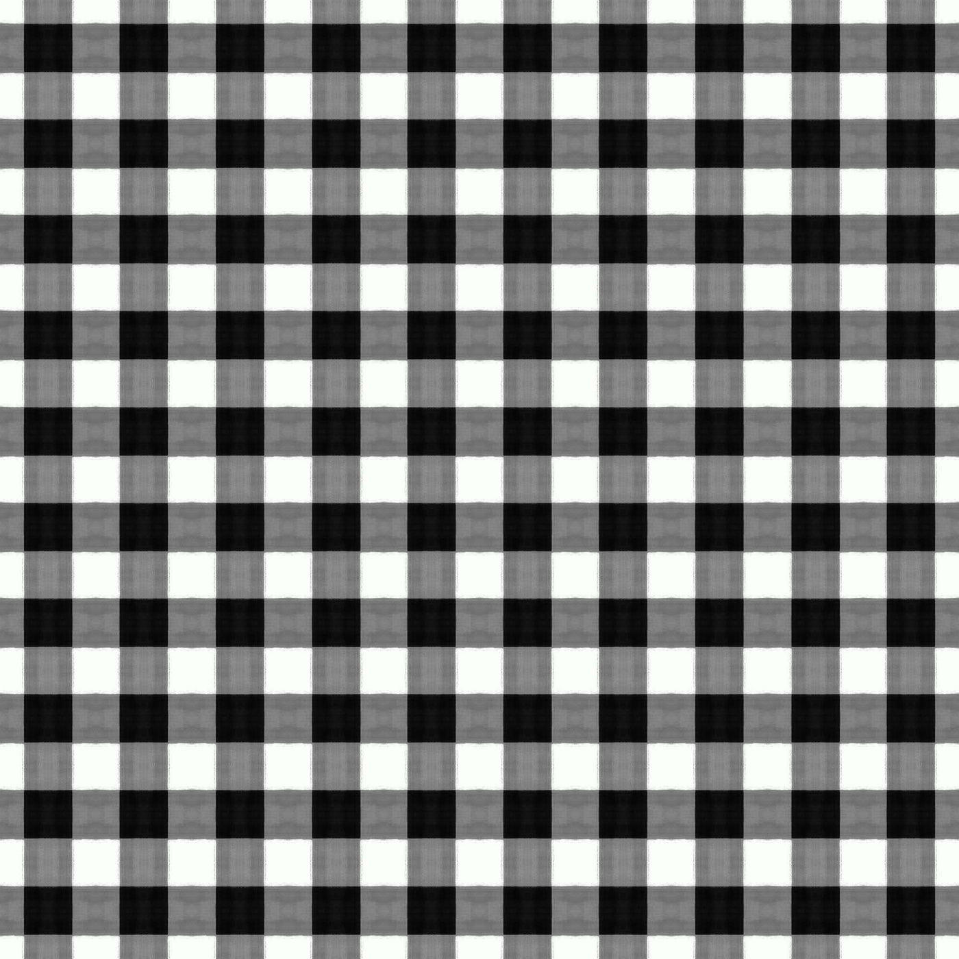 Gingham Peel & Stick Wallpaper Peel & Stick Wallpaper Black / Small Scale / 24" x 144" Katie Kime