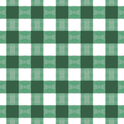 Gingham Peel & Stick Wallpaper Peel & Stick Wallpaper Hunter / Large Scale / 24" x 144" Katie Kime