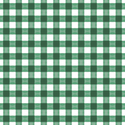 Gingham Peel & Stick Wallpaper Peel & Stick Wallpaper Hunter / Small Scale / 24" x 144" Katie Kime