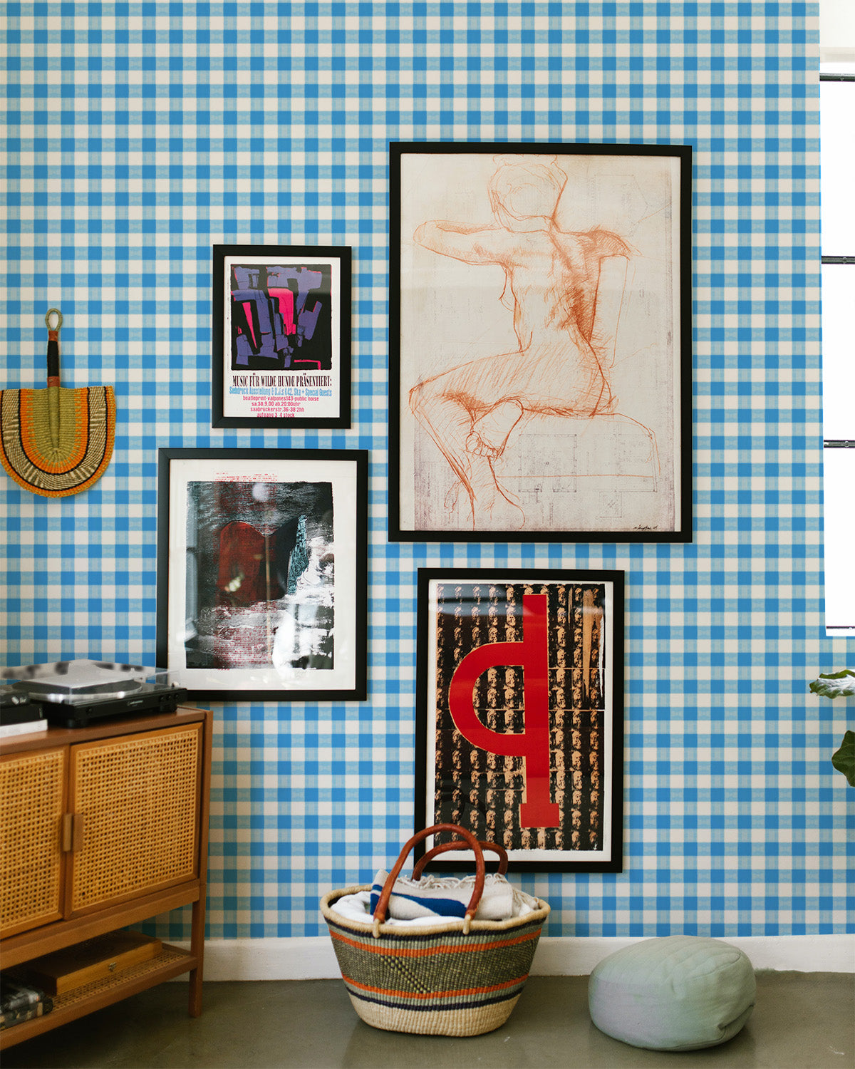 Gingham Peel & Stick Wallpaper Peel & Stick Wallpaper Katie Kime