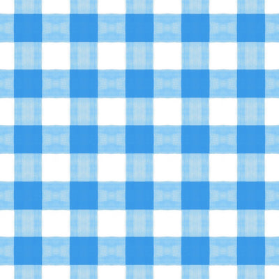 Gingham Peel & Stick Wallpaper Peel & Stick Wallpaper Light Blue / Large Scale / 24" x 144" Katie Kime