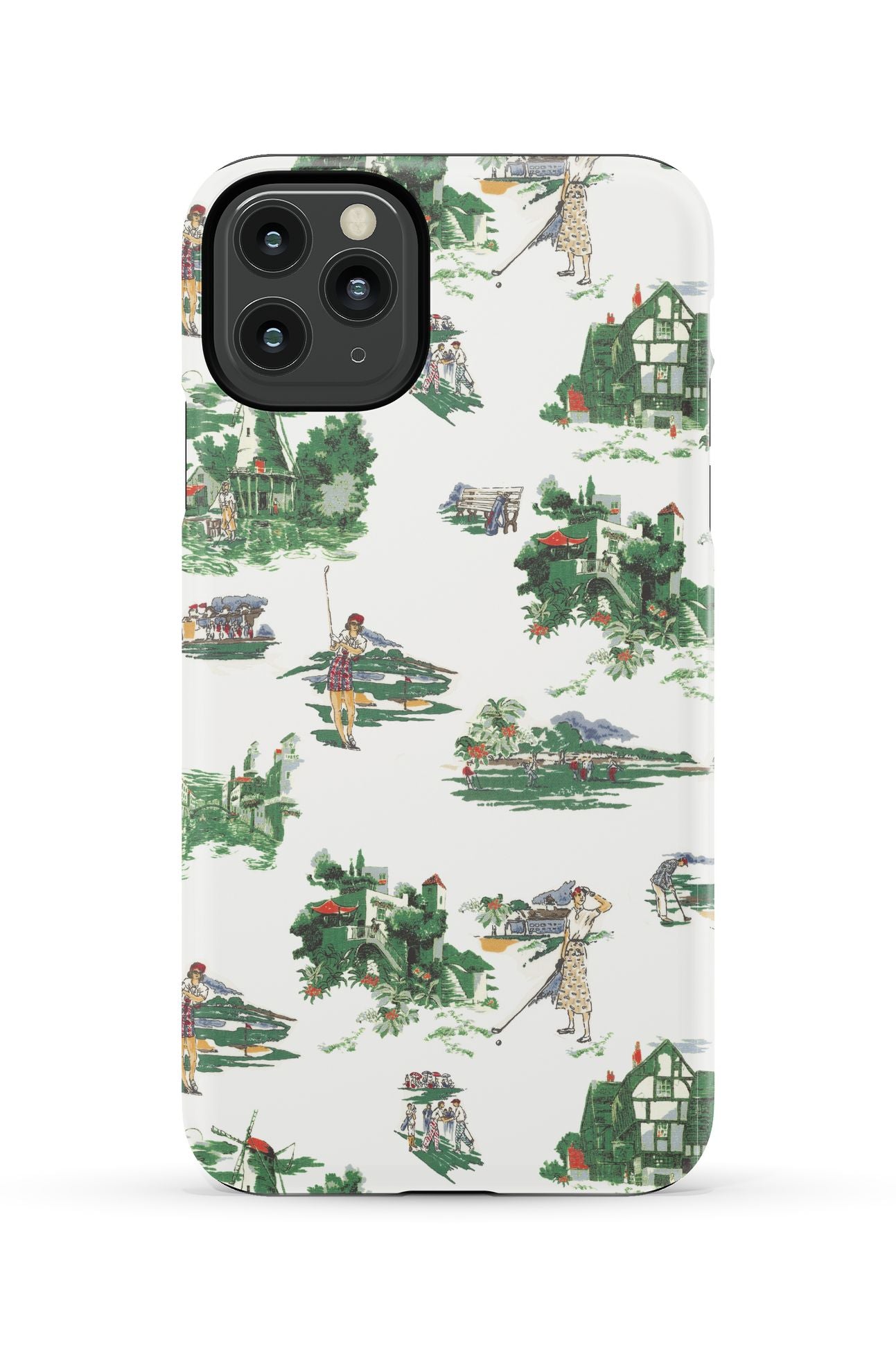 Golf Toile iPhone Case Phone Case Multi / iPhone 11 Pro Max / Tough Katie Kime