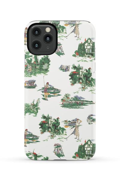 Golf Toile iPhone Case Phone Case Multi / iPhone 11 Pro Max / Tough Katie Kime
