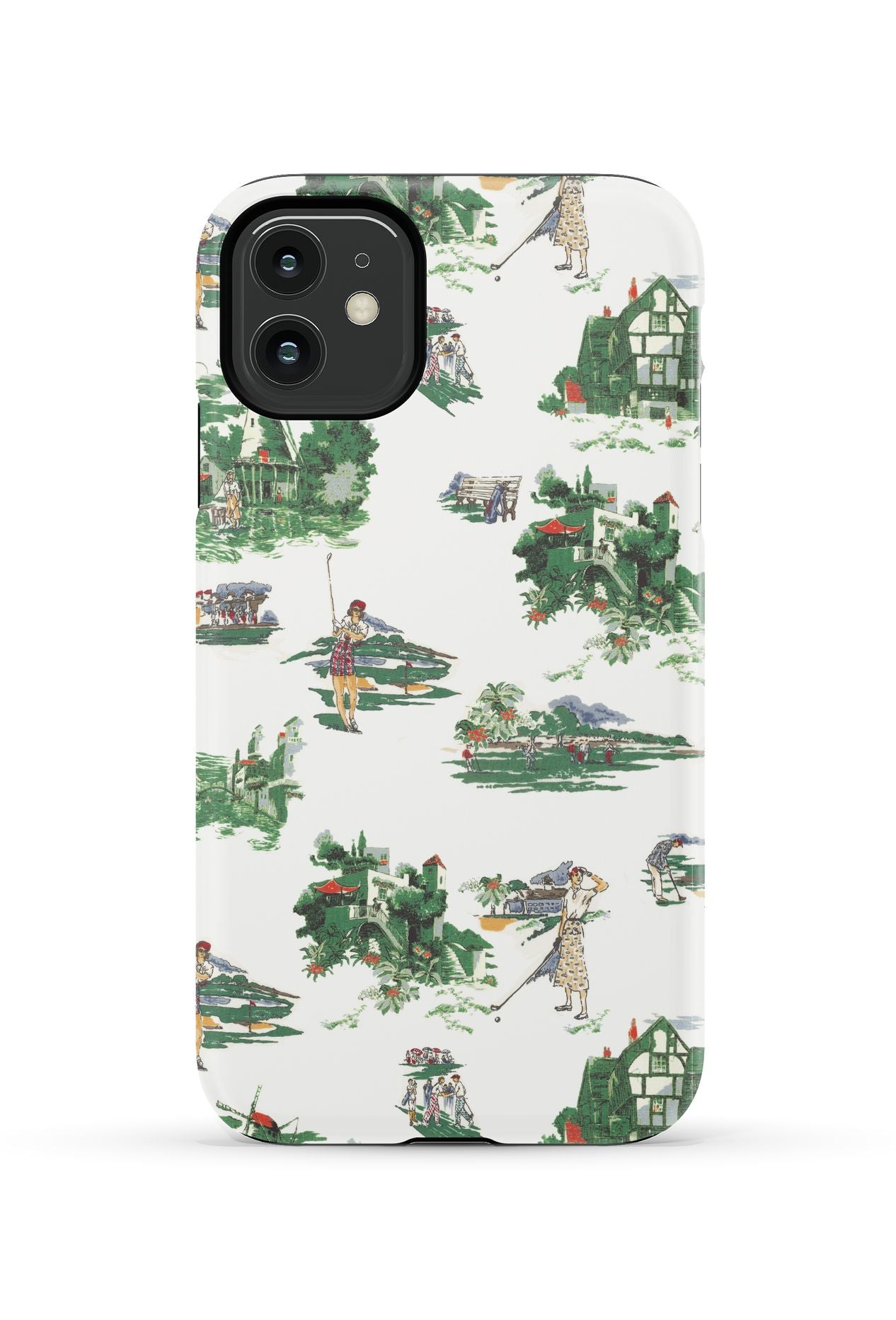 Golf Toile iPhone Case Phone Case Multi / iPhone 11 / Tough Katie Kime
