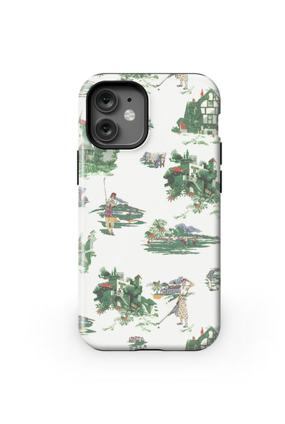Golf Toile iPhone Case Phone Case Multi / iPhone 12 Mini / Tough Katie Kime