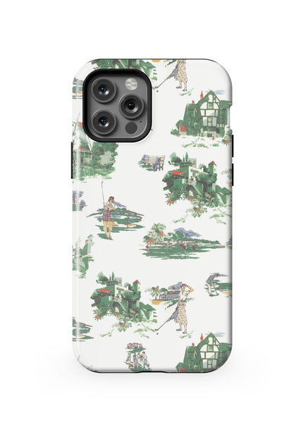 Golf Toile iPhone Case Phone Case Multi / iPhone 12 Pro / MagSafe Tough Katie Kime
